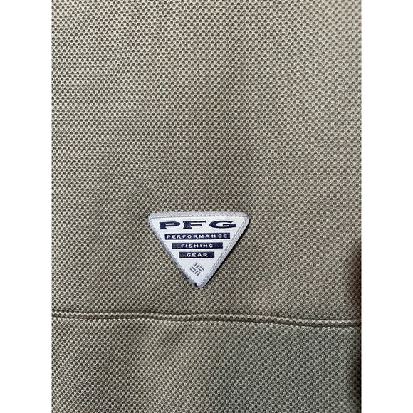 Columbia PFG Omni Shade Polo Mens Size XL Green Polyester Vented - Picture 5 of 9